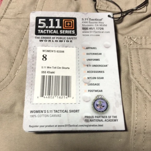 511 Tactical Shorts Womens Size 8 NEW khaki - Picture 4 of 9